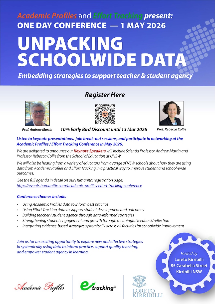 Unpacking Schoolwide Data Conference - 1 May 2026. Embedding strategies to support teacher and student agency.